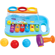 Joyin Baby Activity Centre Pound and Tap Bench With Xylophone Musical Toy With Colour Sorting Balls and Hammer Multifunctional and Bright Colours Baby Toys image