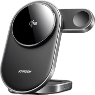 Joyroom Jr W17 15w 3 In 1 Magnetic Wireless Charger Black image