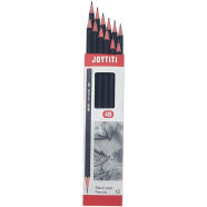 Joytiti 4B Black Lead Pencil - 12 Pcs image