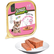 Jungle Pate Junior with Chicken 100g | Kitten Cat Wet Food image