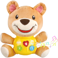 Jurston Plush Baby Toys Infant Musical Toys Bear Stuffed Animal Toys with Light and Education Learning Songs Newborn Girls Boys 0-36 Months image