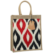 Jute Shopping Bag Natural 12x14 Inch image