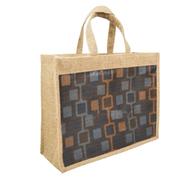 Jute Shopping Bag Natural 13x16 Inch image