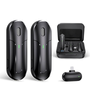 K83 Wireless lavalier Microphone for Smart Phone Ultra-Long Life 3 Levels of Noise Reduction Clear Radio Video Recording vlog Live Interview Recording image