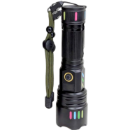 KEZU Lampu Suluh LED Flashlight Zoomable USB Rechargeable Made From Aluminum Torch Light Super Bright Camping Light image