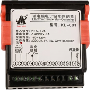 KL-003 Electronic Temperature Controller, Car Air Conditioning Thermostat -50 to Plus 120 Celsius Tempering Switch for Fuel Automobile Instrument Caloristat image