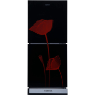 KONKA-KRT-200GB Refrigerator Glass Mirror Red Tulip-2-Door, Upper Freezer (200 Ltr) image