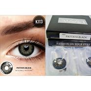 KSSEYE Pattaya Black Contact Lens, Solution and Travel Kit Box(tweezers and Applicator) image