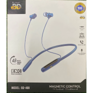 K.Smart Wireless Neckband BD-400 with ENC and 48Hours Battery Backup image