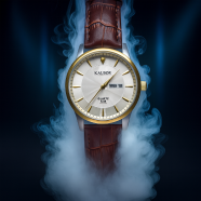 Kalbor Leather Quartz Fashion Watch Water Resistance for Men image