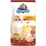 Kaniva Cat Pouch Tuna and Chicken In Soft Jelly For All Age Cats 70gm image