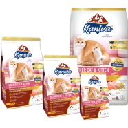 Kaniva Dry Cat Food Mother Cat and kitten - Chicken, Salmon and Rice For All Life Stages Cats | Dry Cat Food | Kitten 3 Week To 1 Year image