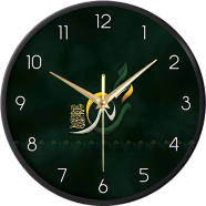Karana Fashion 12 Inch Blooming Floral Wall Clock Elegant Orange and Cream Botanical Home Decor image