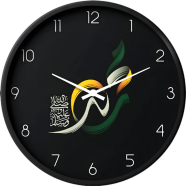 Karana Fashion 12 Inch Blooming Floral Wall Clock Elegant Orange and Cream Botanical Home Decor image