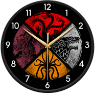 Karana Fashion (KW-29) 12-Inchi Houses Sigil Fantasy Aesthetic Wall Clock image