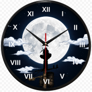 Karana Fashion (KW-37) 12-Inch Itachi Uchiha Full Moon Anime Wall Clock image