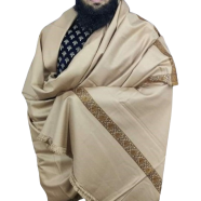 Kashmiri Pashmina Gents Shawl - Cream image