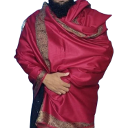 Kashmiri Pashmina Gents Shawl - Deep Maroon image