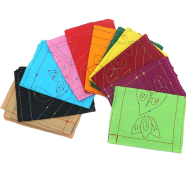 Katha For Baby Cotton Nokshi Katha Combo Pack Of Big Size Baby Nokshi Katha - Multicolor image