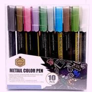 KeepSmiling Metal Marker Colour Pen For Set Of 10 image