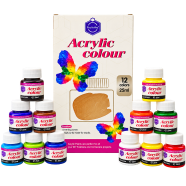 Keep Smiling Acrylic Colours 25ml Jar 12 Shades image