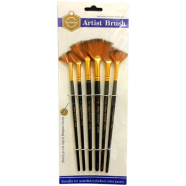 Keep Smiling Artist Fan Brush Set - 6pcs image