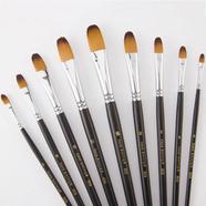 Keep Smiling Artist Long Handle Brush Set Filbert, 9 pcs image