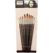 Keep Smiling Artist Long Handle Brush Set Angular, 9 pcs image