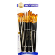 Keep Smiling Artist Paint Brush Set Of 12 Pcs image