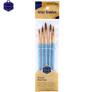 Keep Smiling Artist Round Brush Value Pack Set, 5 Pcs image
