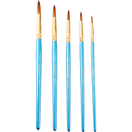 Keep Smiling Artist Round Brush Value Pack Set, 5Pcs