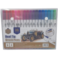Keep Smiling Dual Tip 36 pcs Brush Pen Art Marker image