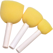 Keep Smiling Foam Brush Yellow - 3 pcs image