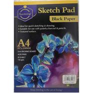 Keep Smiling Hardback Black Paper Sketching Pad A4 150 GSM 20 Sheets icon