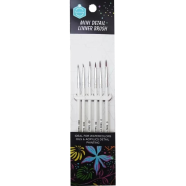 Keep Smiling Mini Detail Liner Brushes Pack of 6 image