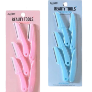 Keli Beauty Tools Eyebrow Razor 4 Pcs - Blue icon