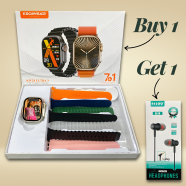 Keqiwear KW28 Ultra 3 Multi-Function 7 1 Smartwatch (Buy 1 Get 1 Reeoo RX10 L-Plug Earphone FREE)