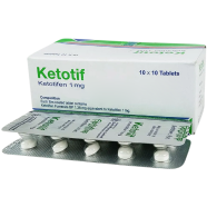 Ketotif 1mg Tablet 10's Strip image