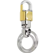 Key Chain Pendent Ring Holder Metal Golden And Silver image