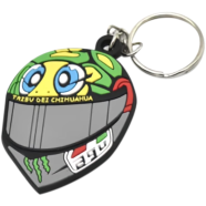 Keyring Agv Helmet PVC Keychain Key Ring Rubber Motorcycle Bike Car Collectible Gift image