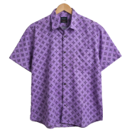 Khadem's Taat Cotton Open Collar Half Shirt for Men image