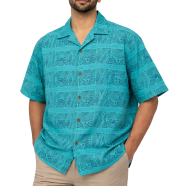 Khadem's Taat Cotton Open Collar Half Shirt for Men image