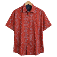 Khadem's Taat Cotton Open Collar Half Shirt for Men image