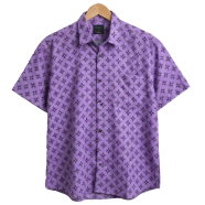 Khadem's Taat Cotton Open Collar Half Shirt for Men image