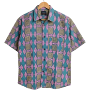 Khadem's Taat Cotton Open Collar Half Shirt for Men image