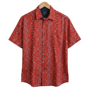 Khadem's Taat Cotton Open Collar Half Shirt for Men image