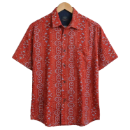 Khadem's Taat Cotton Open Collar Half Shirt for Men image