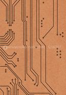 Circuit Design - Spiral Notebook [200 Pages] [Brown Cover] image