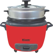 Kiam 1.8Ltr Double Pot Cute Shape Joint Less SS Body Rice Cooker image