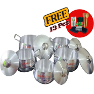 Kiam Belly Shape Saucepan 10 In 1 Set With FREE 13 Pcs Gifts (Non IB) icon